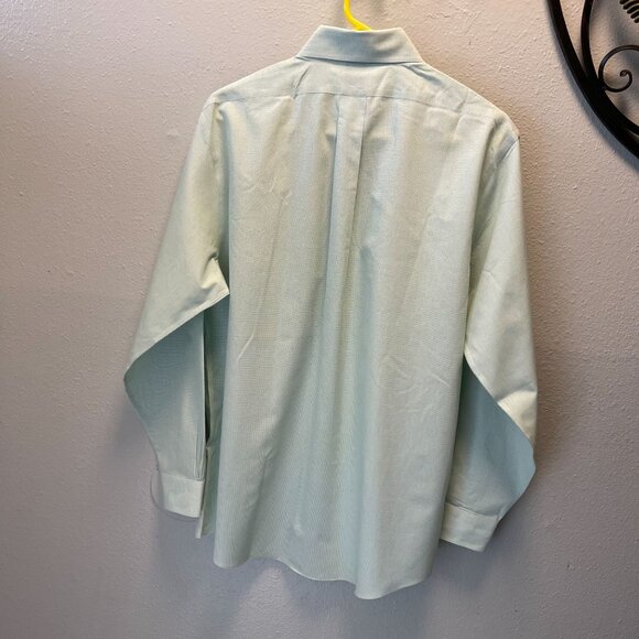 Brooks Brothers Mens Slim Fit Non-Iron Button-Down Shirt 16 1/2 - 34 Green - Picture 3 of 16